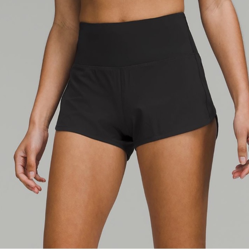 Speed up high rise lined 2.5” shorts